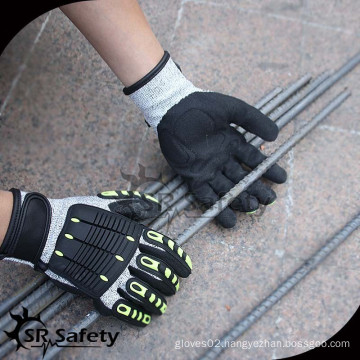 SRSAFETY Chinese Cut Resistant Impact Gloves TPR Cut Resistant Gloves Impact Resistant TPR Gloves